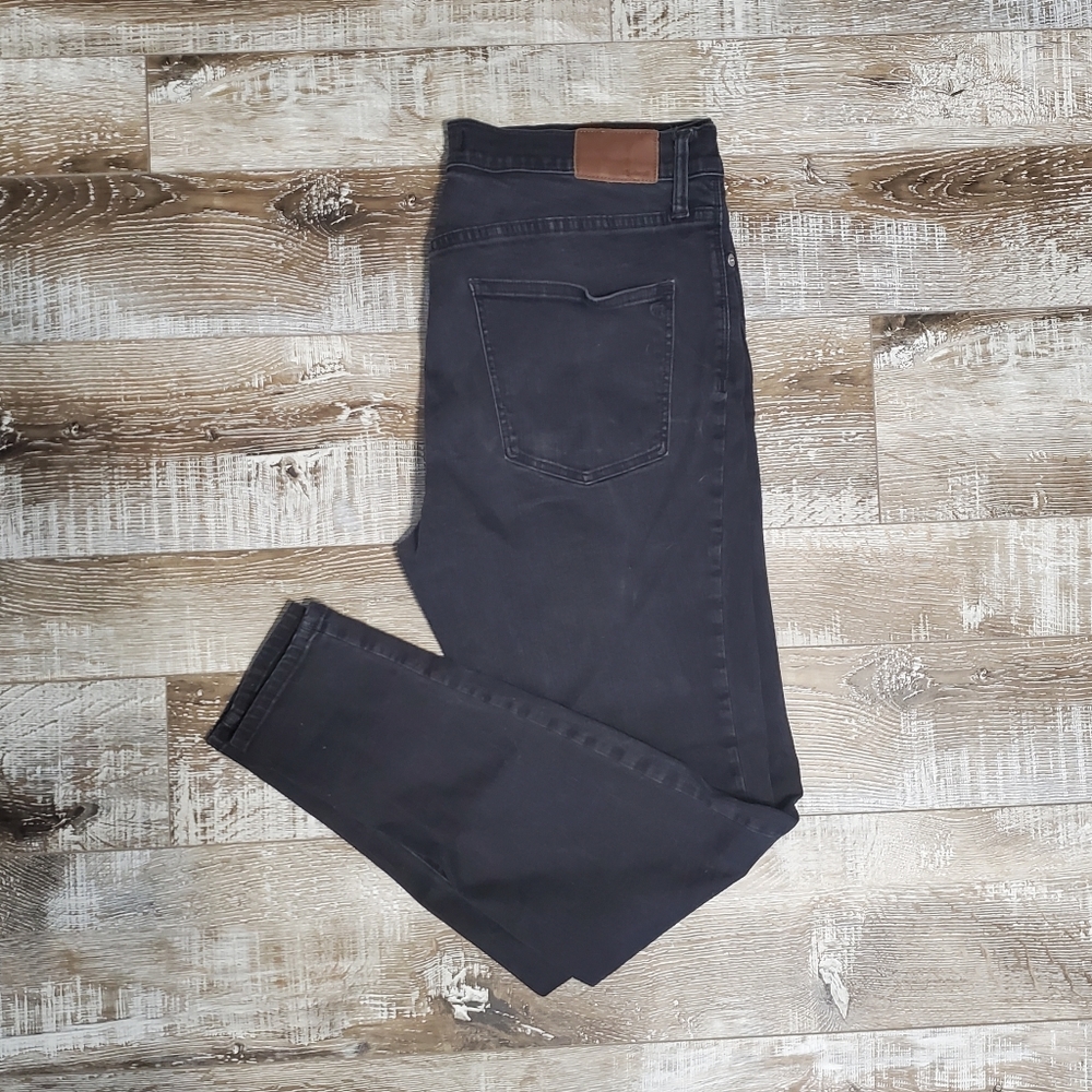 Madewell Black 9" High-rise Skinny Jeans